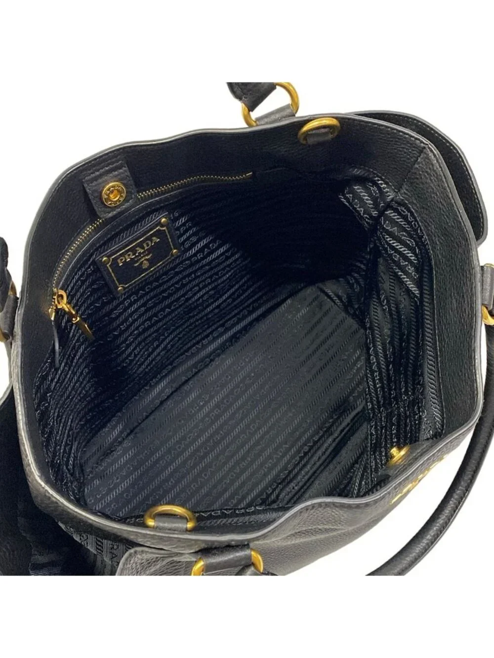 Prada Tote Black Leather